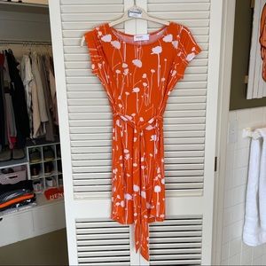 LAST CHANCE Renee C Tie Waist Floral Dress